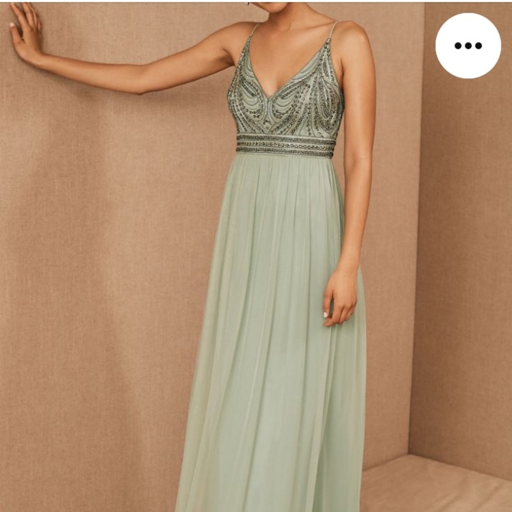🆕 NWT Anthropologie BHLDN embellished bust maxi dress.